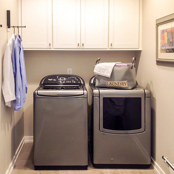 Swipe 👉🏼to See Our Client's Laundry Room Addition Loaded With Storage ...