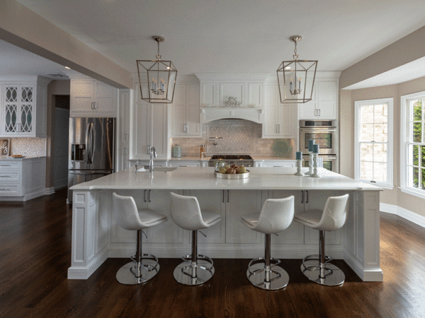 Double Stacked Cabinets Kitchen - Cranbury Design Center